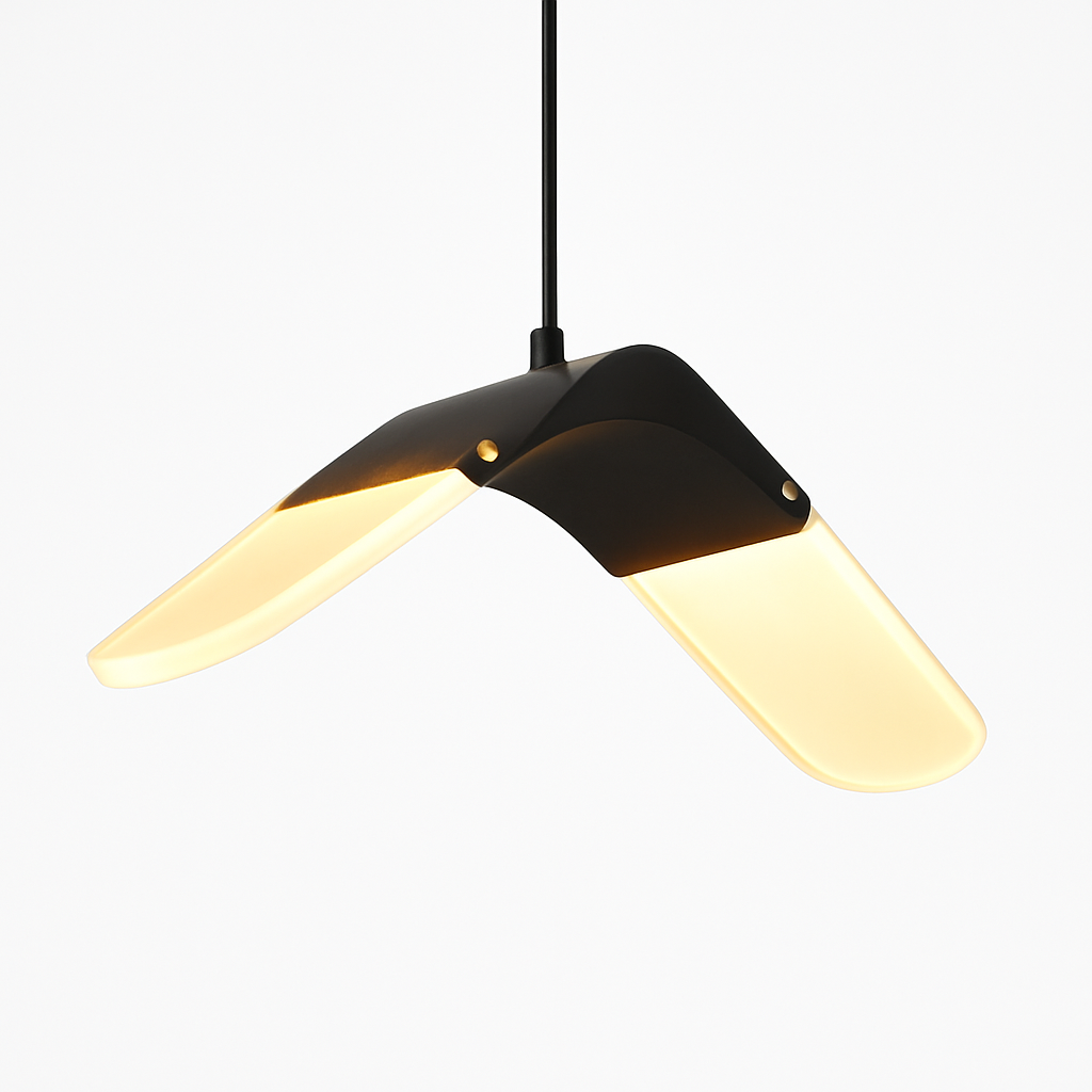 suspension moderne design oiseau volant éclairage tricolore led