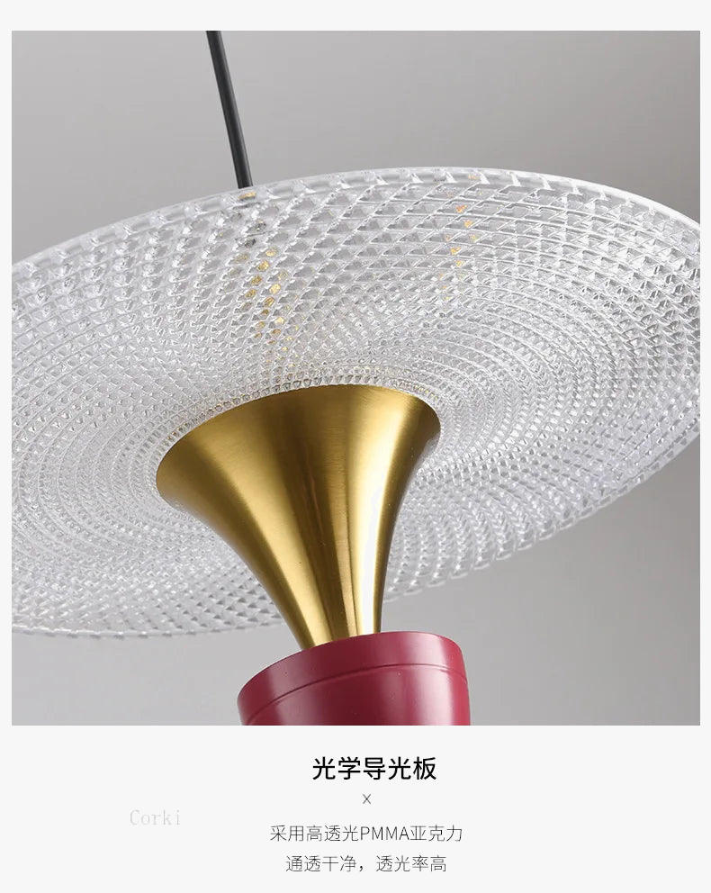 suspension moderne design ovni pour espaces intérieurs lumineux