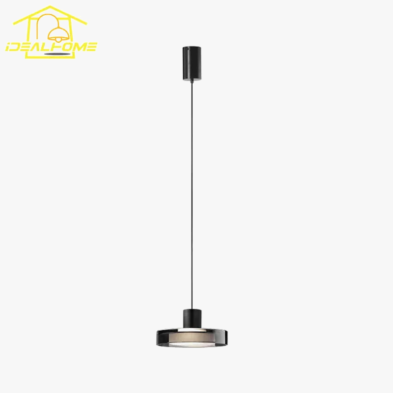 suspension moderne en acier inoxydable et verre design