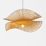 Suspension moderne en bambou pour décoration intérieure artisanale