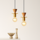 suspension moderne en bois pour bar