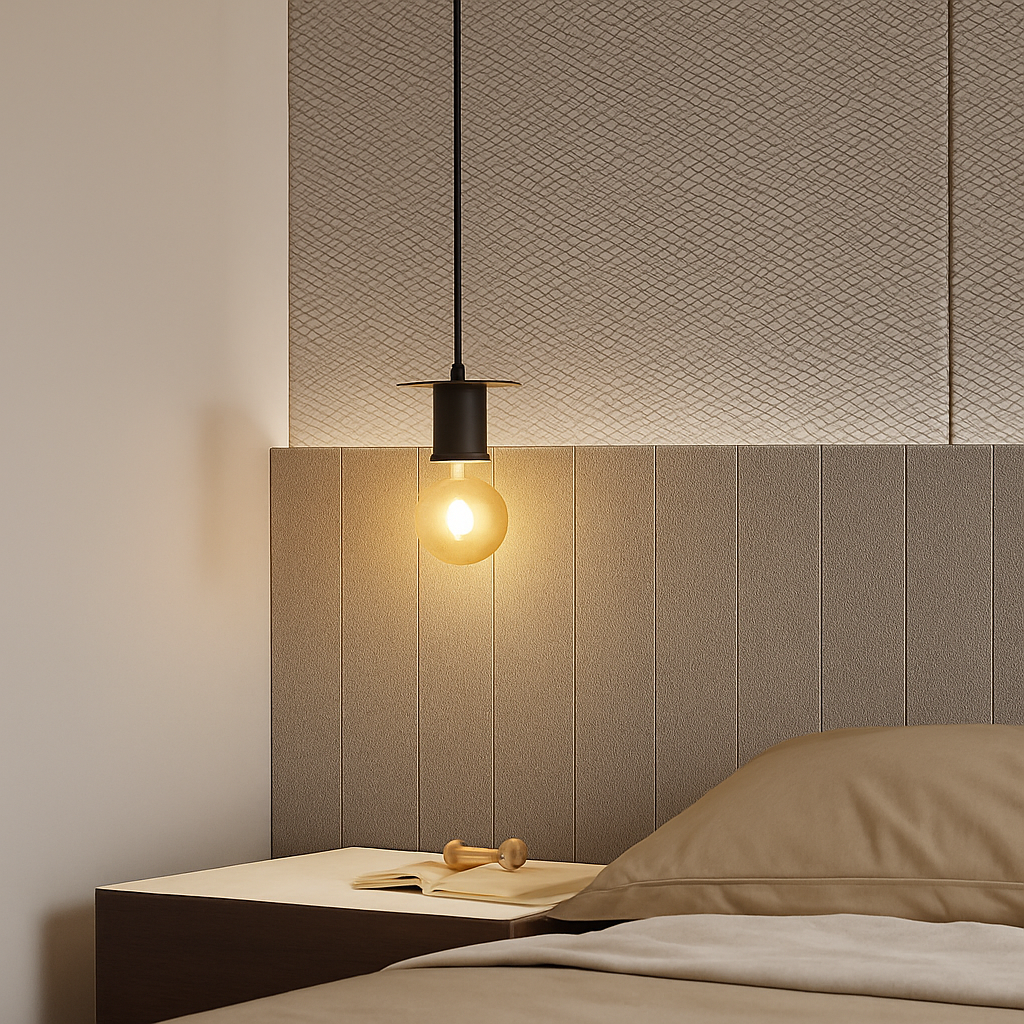 suspension moderne en bois pour bar