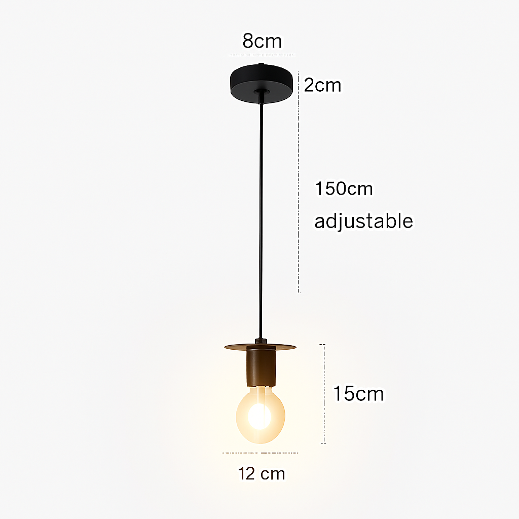 suspension moderne en bois pour bar