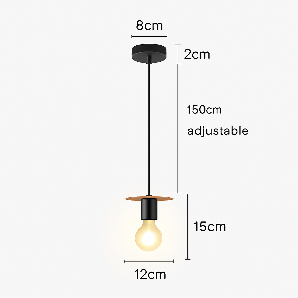 suspension moderne en bois pour bar