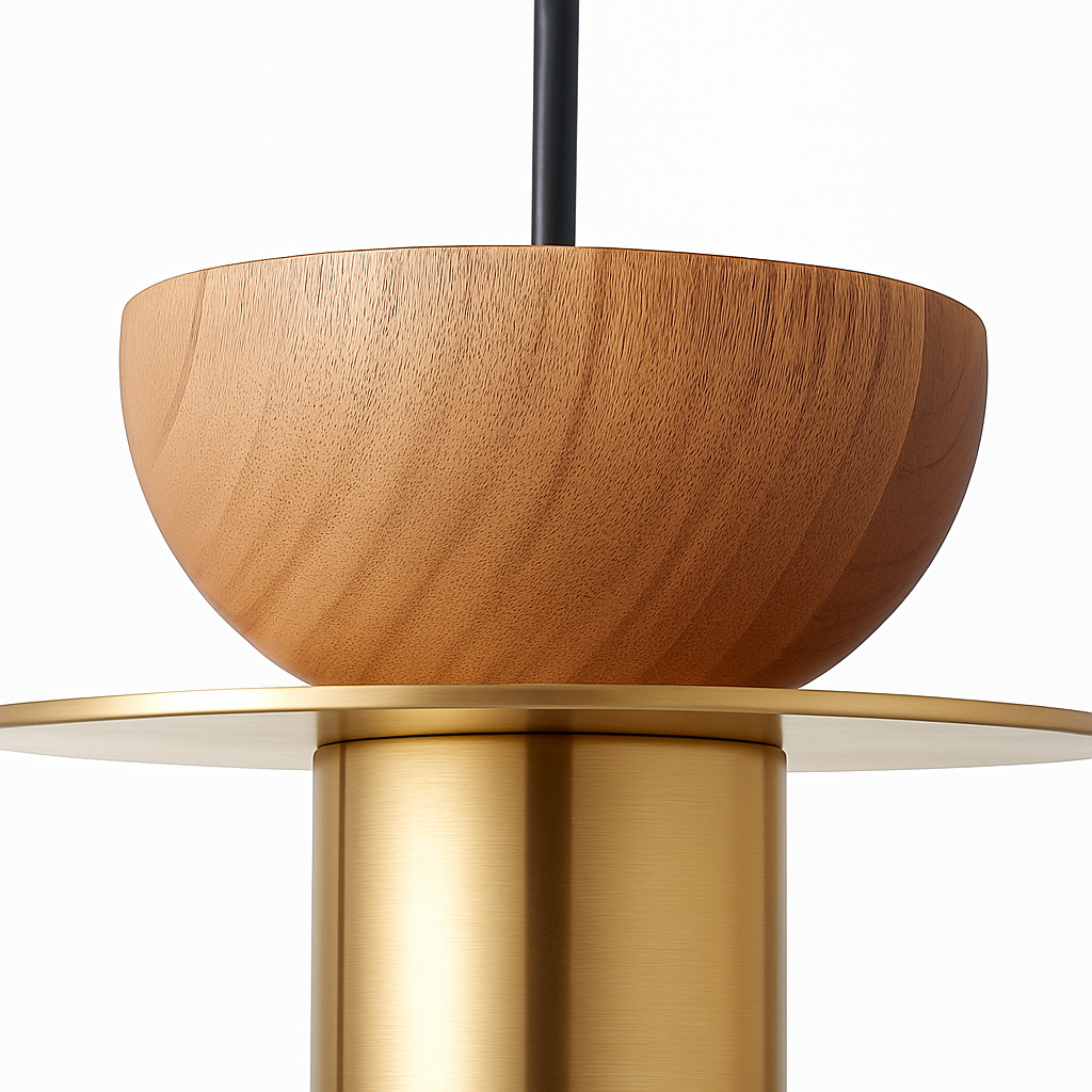 suspension moderne en bois pour bar