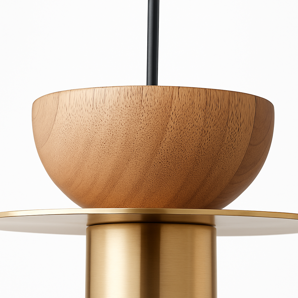 suspension moderne en bois pour bar