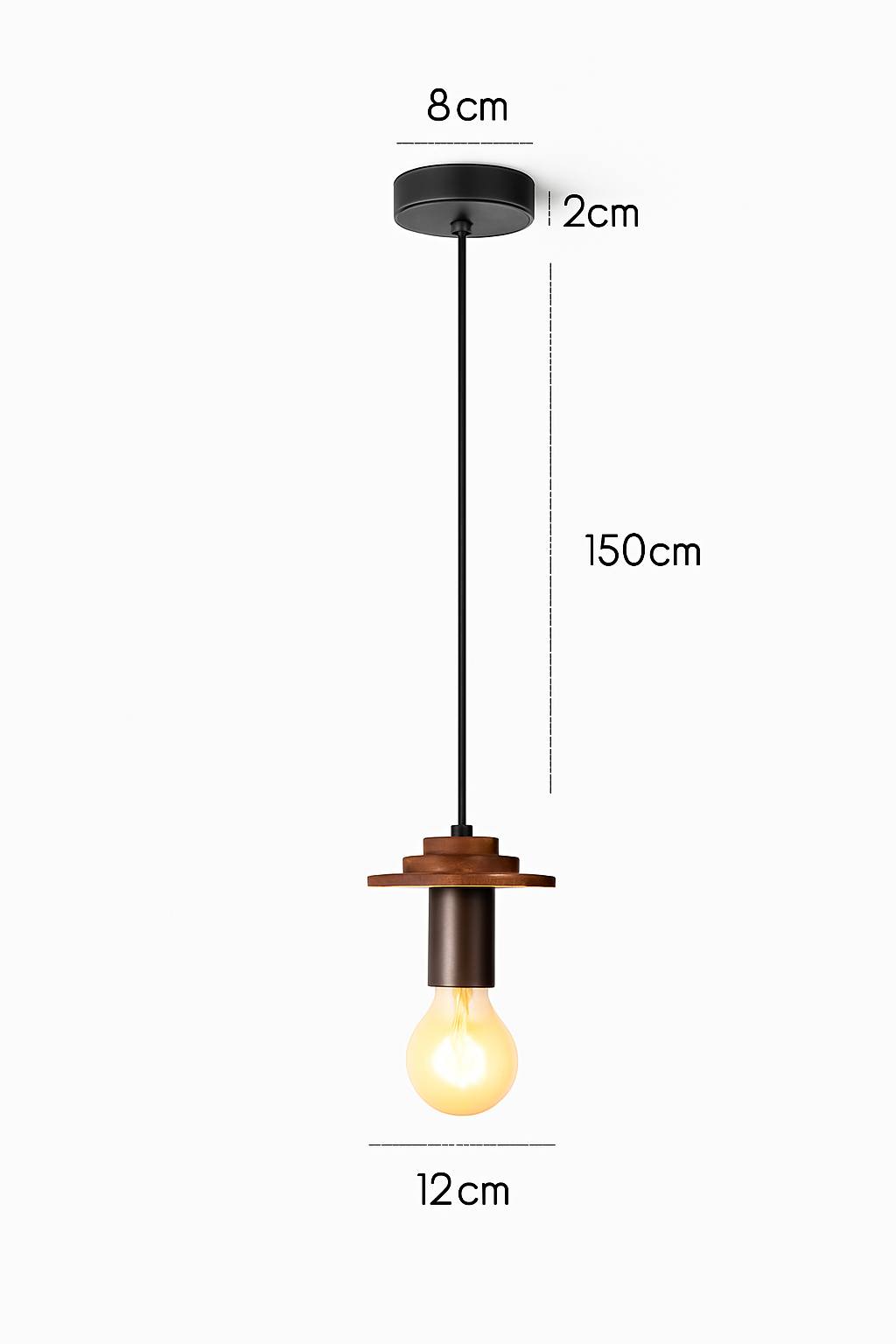 suspension moderne en bois pour bar