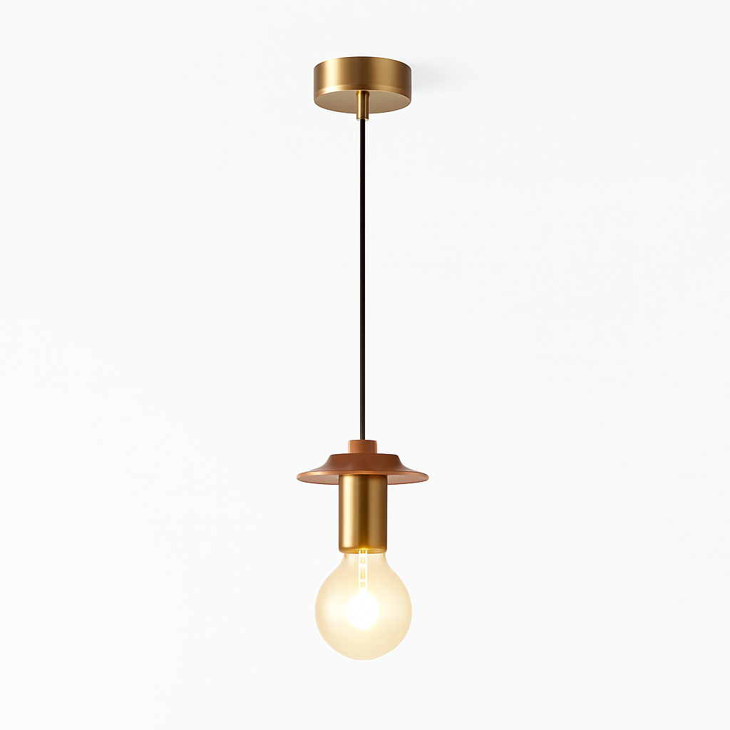 suspension moderne en bois pour bar