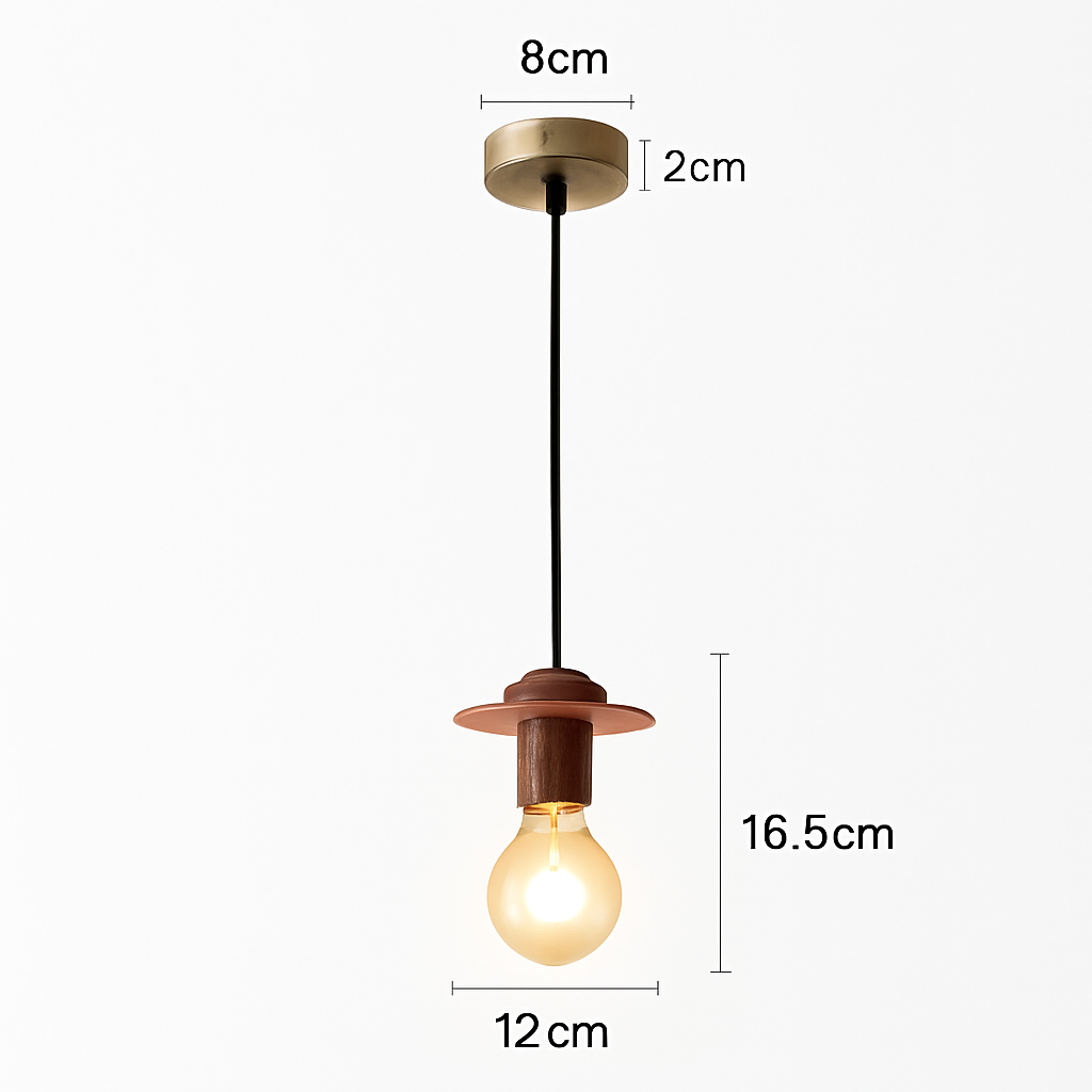 suspension moderne en bois pour bar