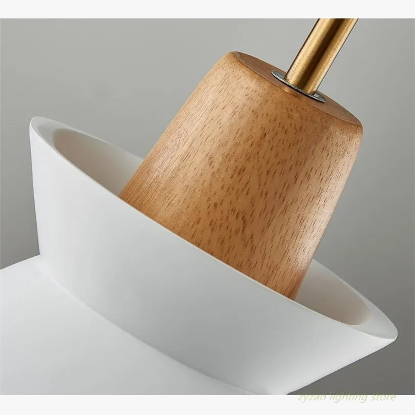 suspension moderne en bois pour décoration intérieure élégante