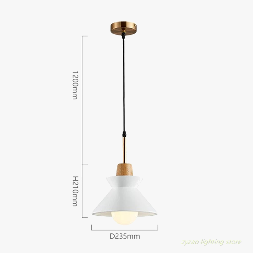 suspension moderne en bois pour décoration intérieure élégante