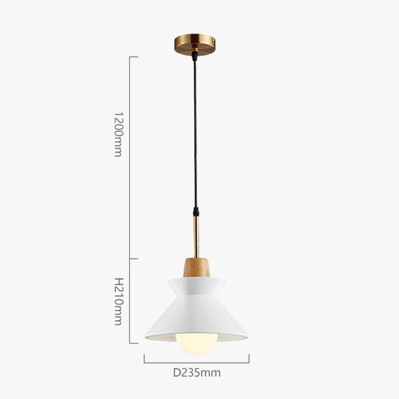 suspension moderne en bois pour décoration intérieure élégante