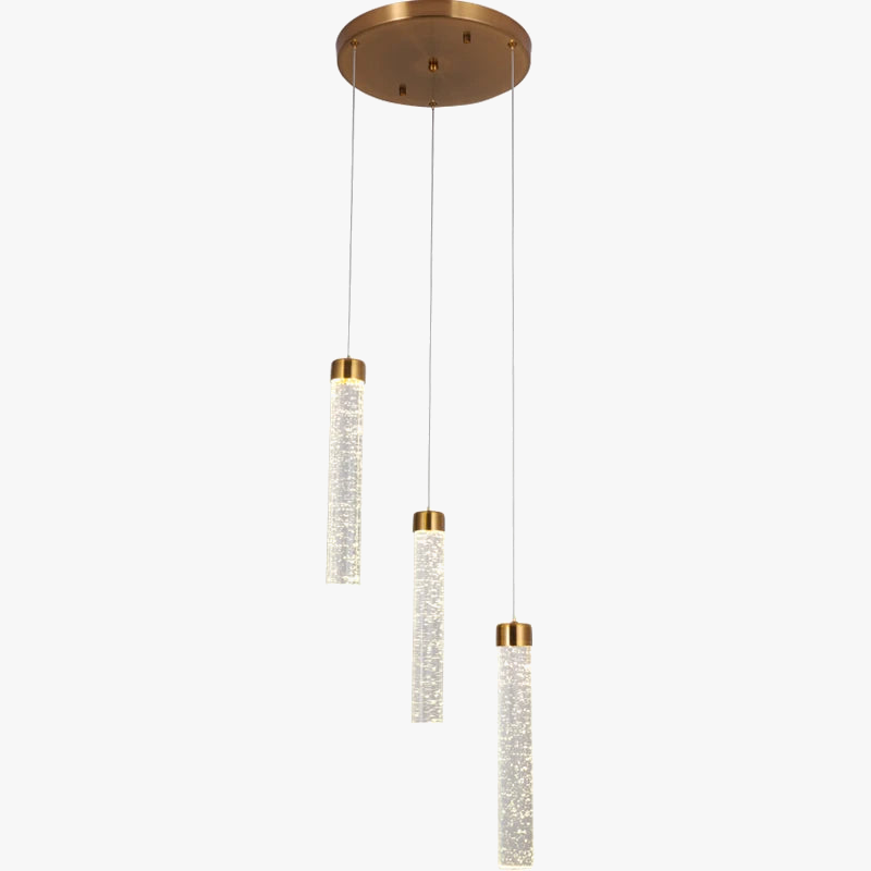 suspension moderne en cristal à bulles pour bars et cafés
