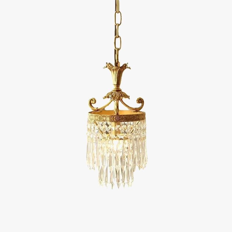 suspension moderne en cristal pour éclairage intérieur élégant