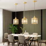 suspension moderne en cristal pour décoration intérieure élégante