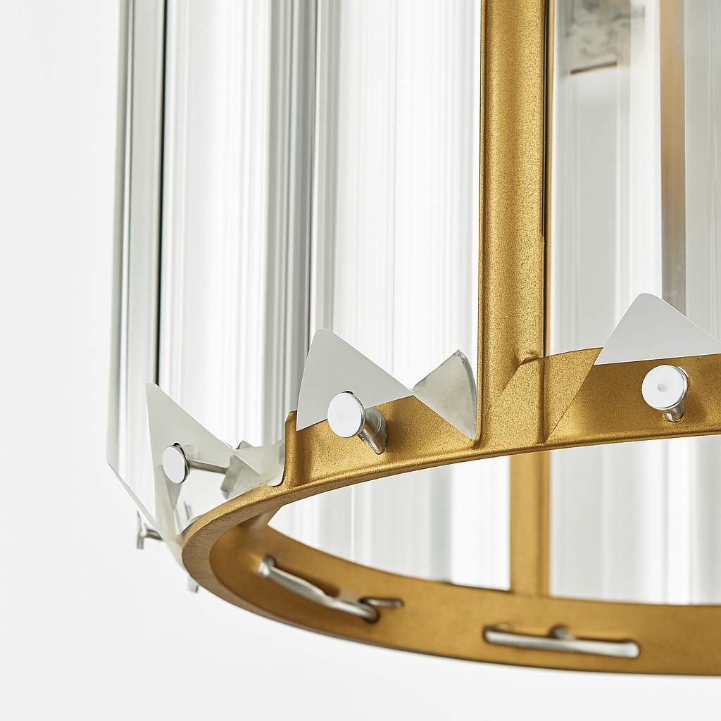 suspension moderne en cristal pour décoration intérieure élégante