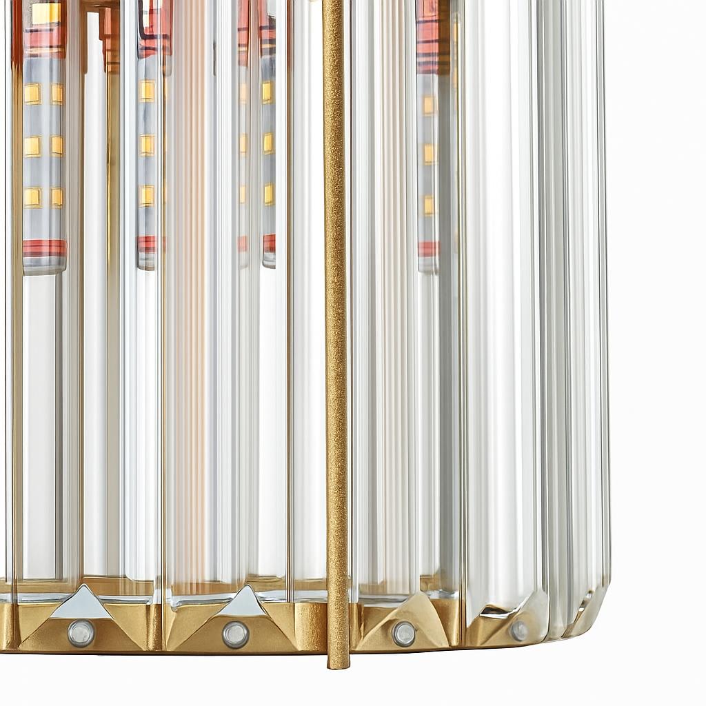 suspension moderne en cristal pour décoration intérieure élégante
