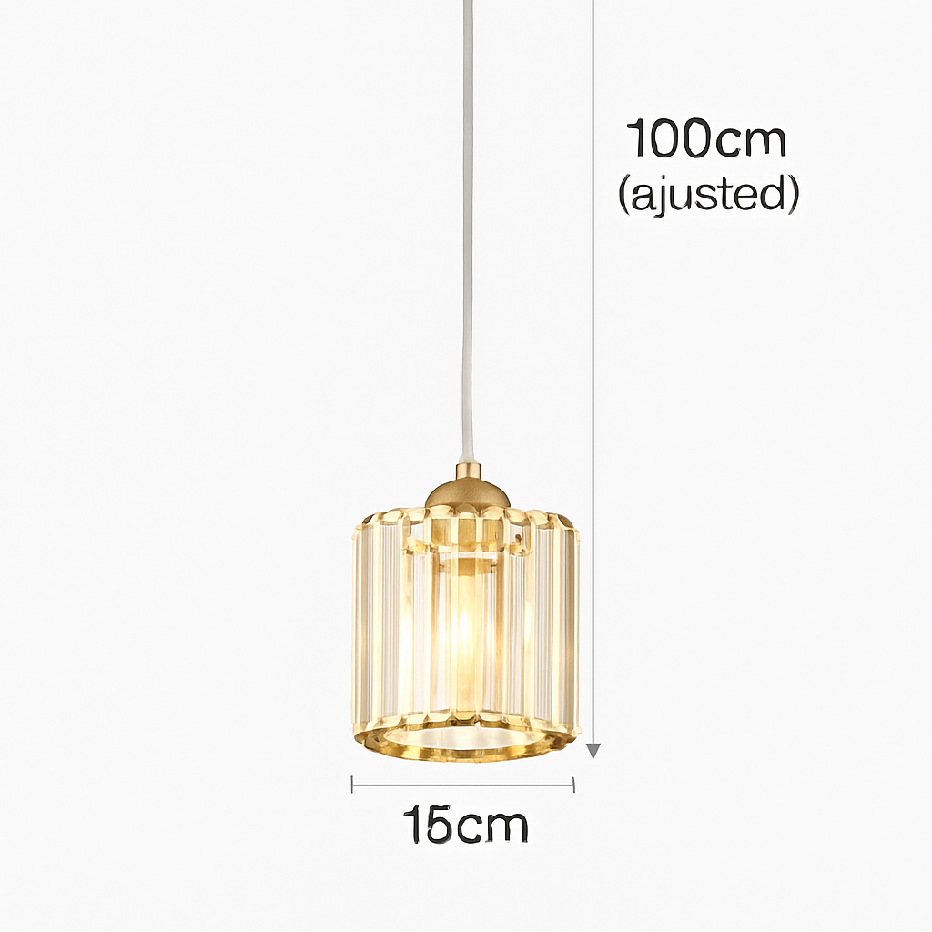 suspension moderne en cristal pour décoration intérieure élégante