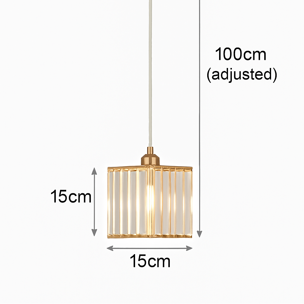 suspension moderne en cristal pour décoration intérieure élégante