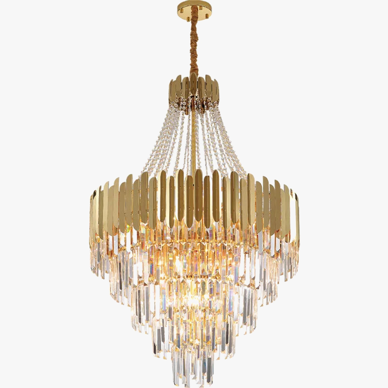 suspension moderne en cristal pour espaces contemporains élégants