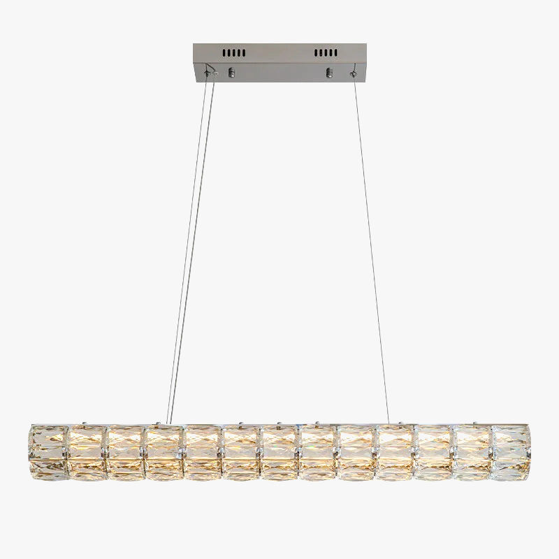 suspension moderne en cristal pour un éclairage élégant