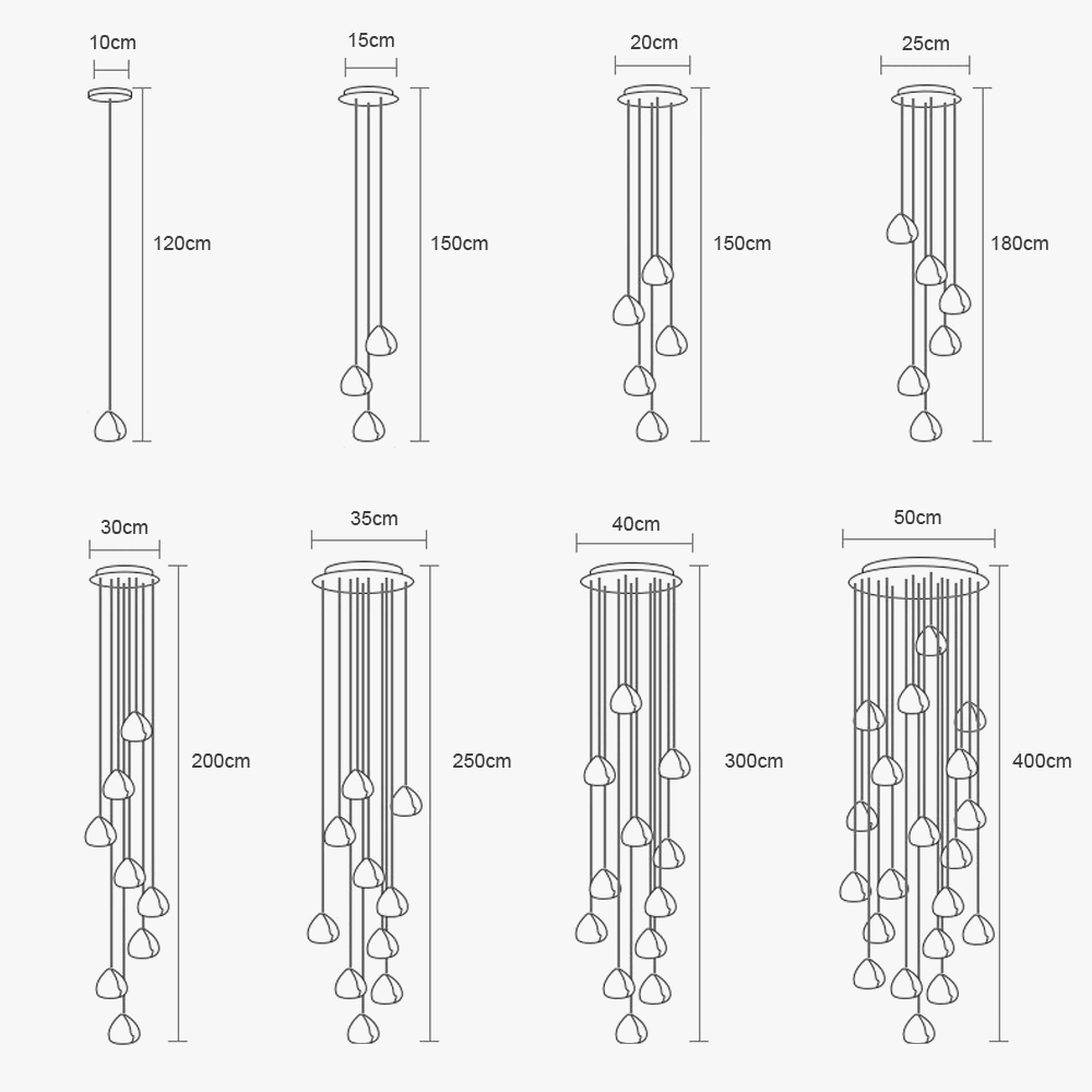 suspension moderne en cristal pour un éclairage élégant
