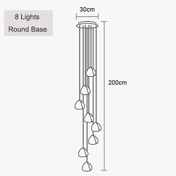 suspension moderne en cristal pour un éclairage élégant