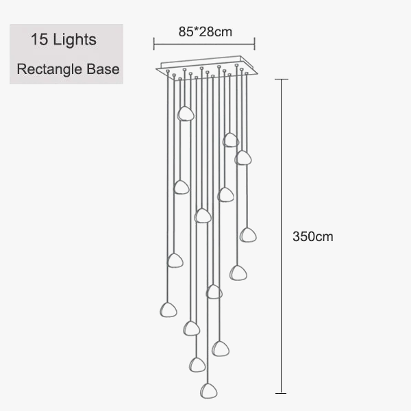 suspension moderne en cristal pour un éclairage élégant