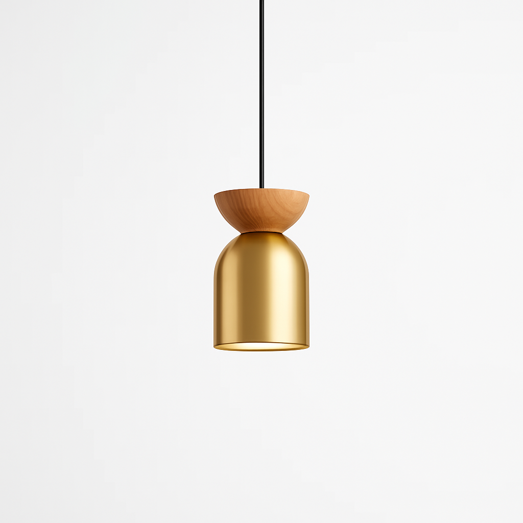 suspension moderne en cuivre pour décoration créative et personnalisée