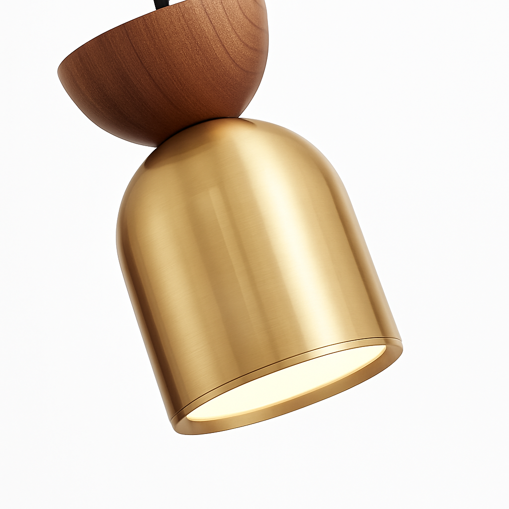 suspension moderne en cuivre pour décoration créative et personnalisée