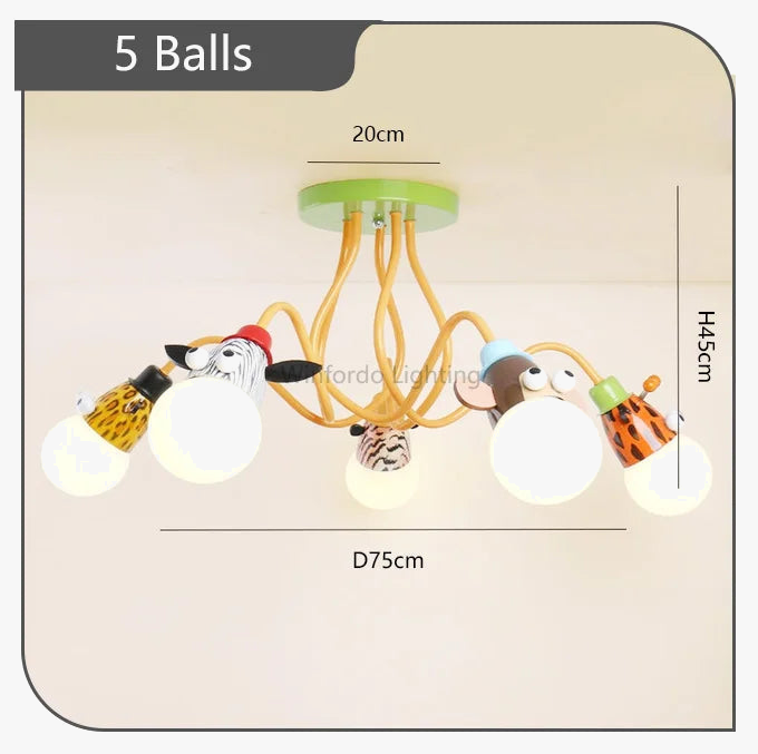 suspension moderne en forme de ballon pour enfants