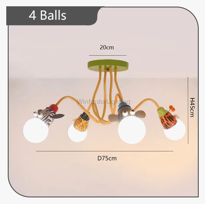 suspension moderne en forme de ballon pour enfants