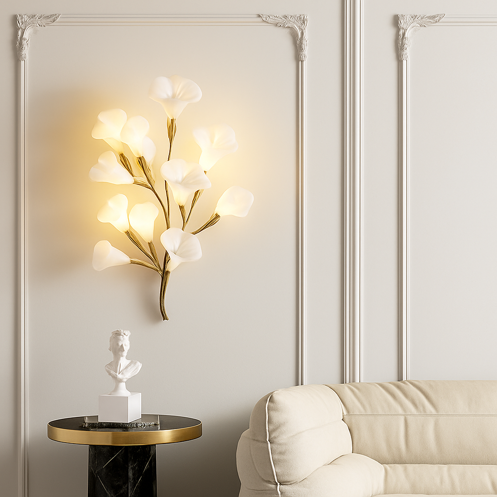 suspension moderne en forme de feuilles d'acrylique avec cordon réglable