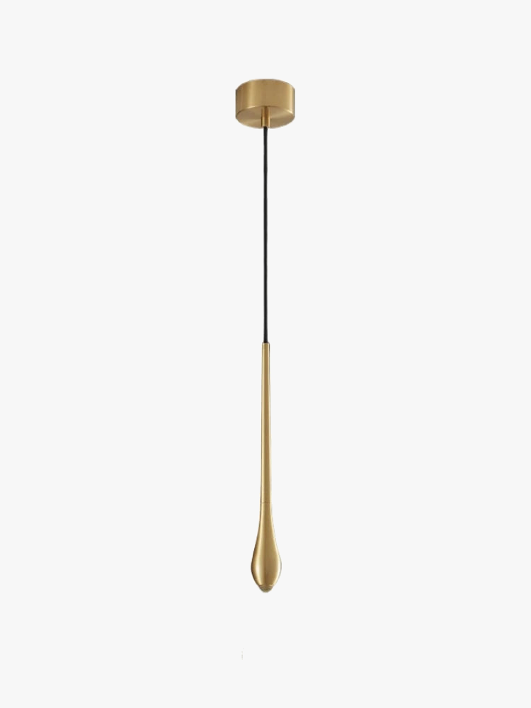 suspension moderne en forme de goutte d'eau en cuivre décoratif