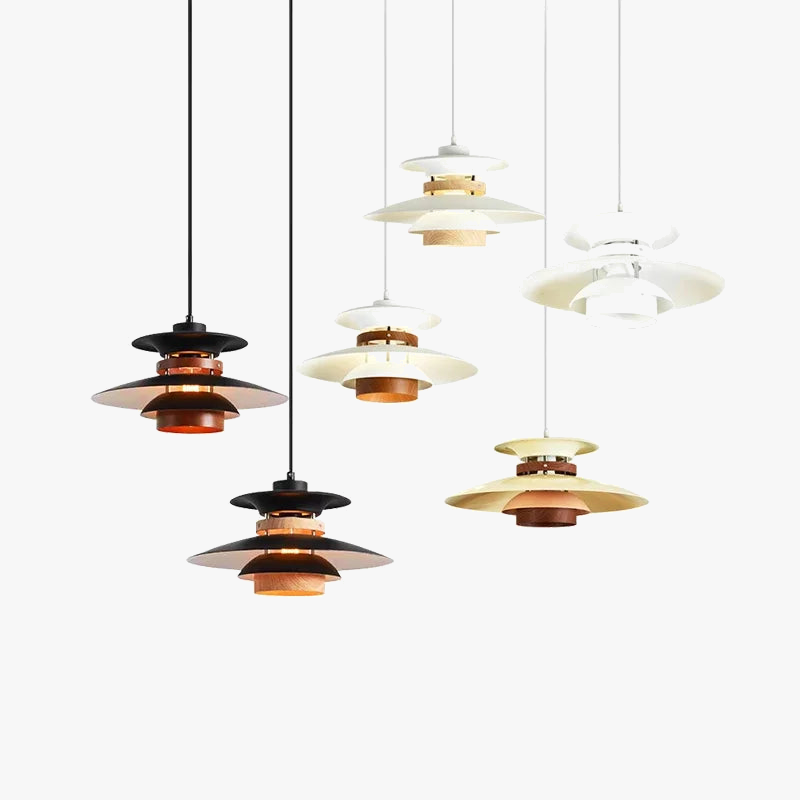 suspension moderne en forme de parapluie lumineux décoratif d'intérieur