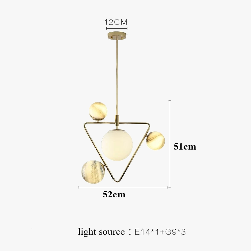 suspension moderne en forme de planète pour décoration intérieure