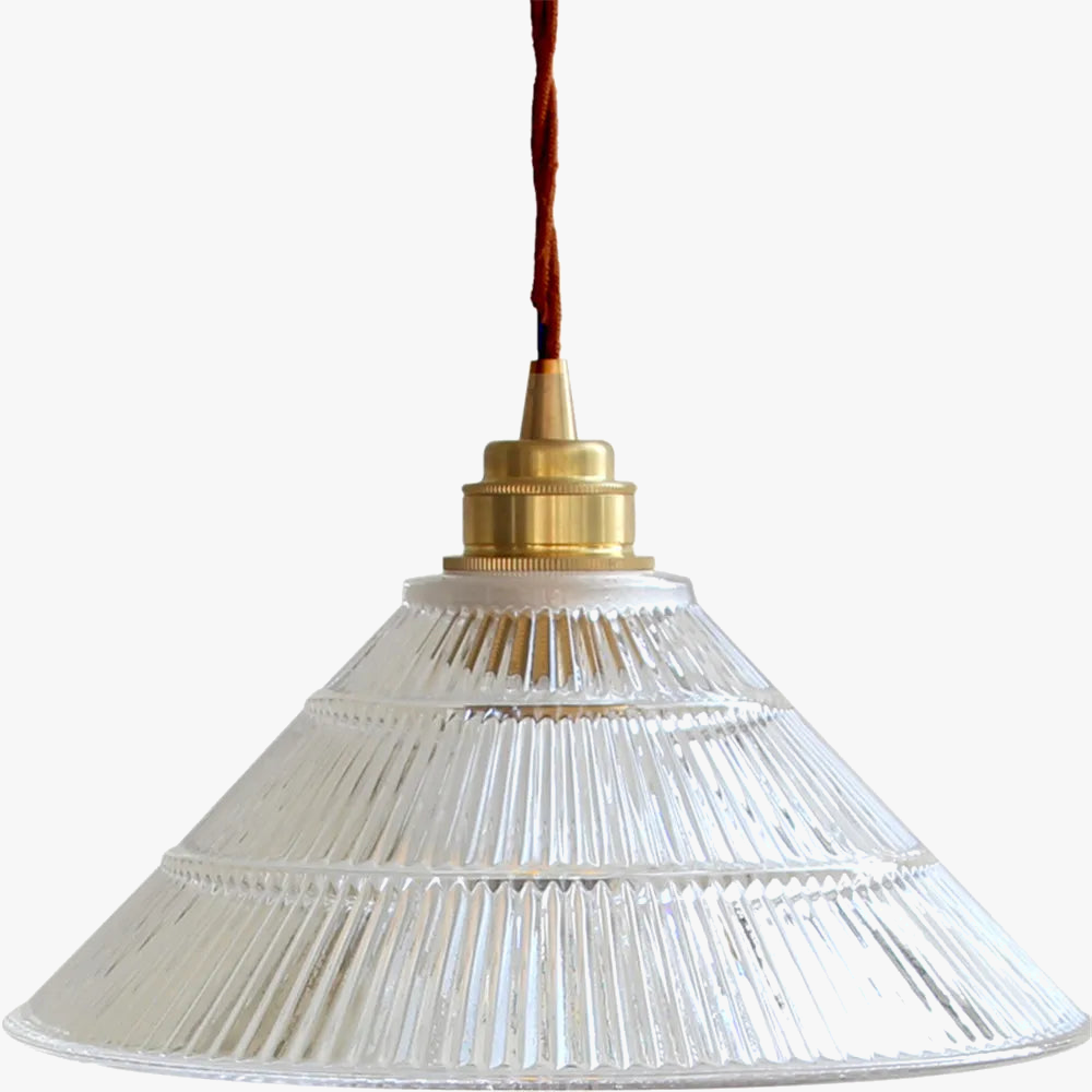 suspension moderne en laiton et verre pour décoration intérieure