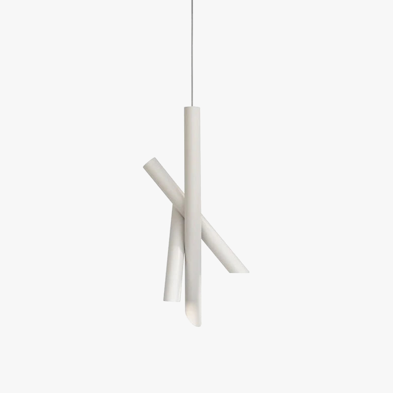 suspension moderne en métal design tubes créatifs pour intérieur