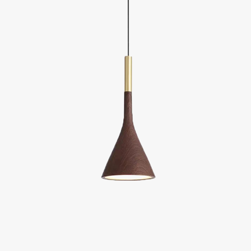 suspension moderne en métal effet bois design réglable