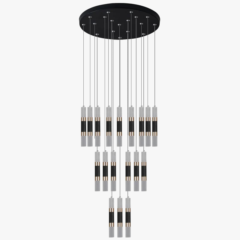 suspension moderne en métal style minimaliste pour intérieur élégant