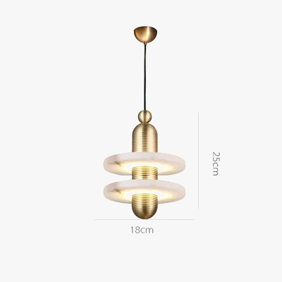 suspension moderne en marbre pour éclairage intérieur décoratif