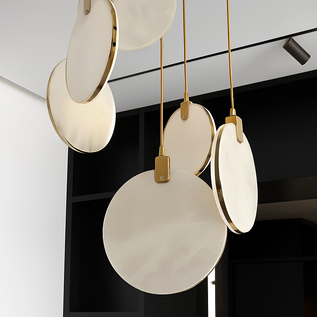 suspension moderne en marbre pour un intérieur élégant