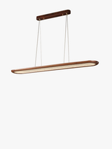 suspension moderne en noyer pour bar avec led décorative