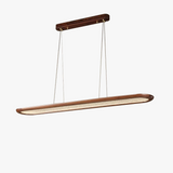 Suspension moderne en noyer pour bar led décoratif
