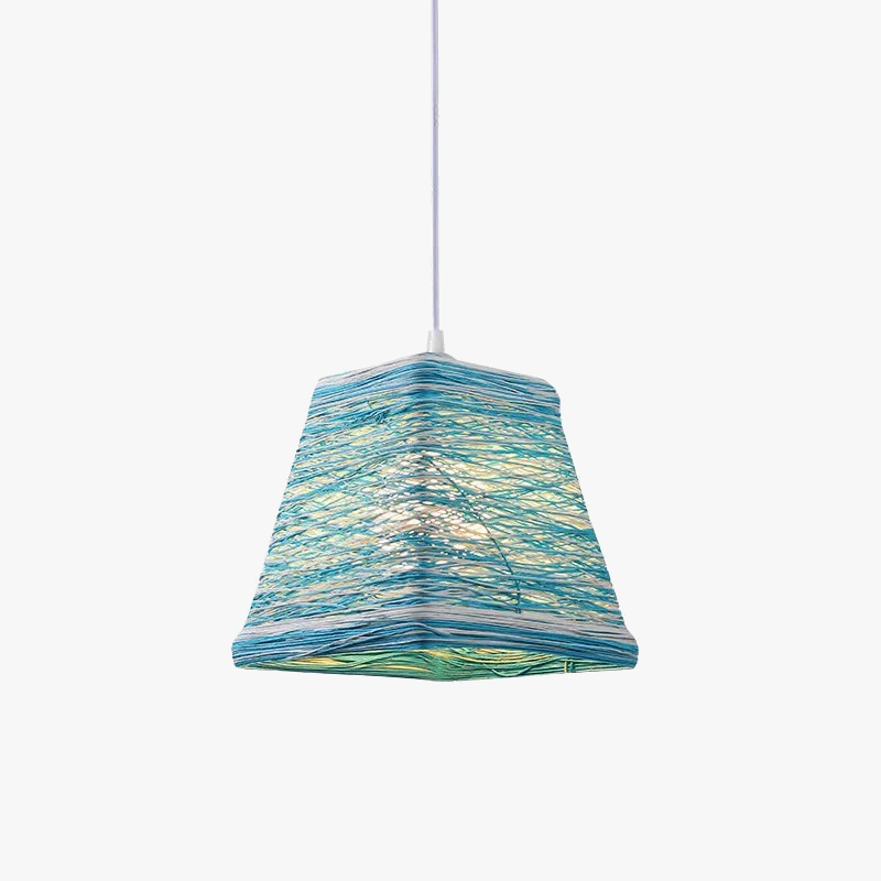 suspension moderne en rotin pour décoration intérieure et extérieure