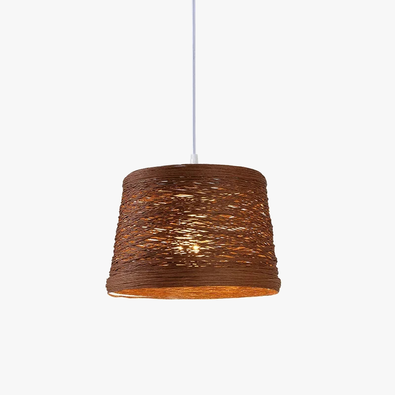 suspension moderne en rotin pour décoration intérieure et extérieure