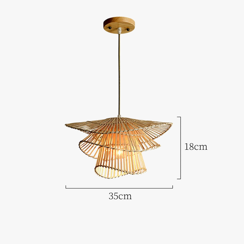 suspension moderne en rotin pour un décor créatif