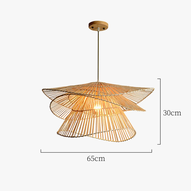 suspension moderne en rotin pour un décor créatif