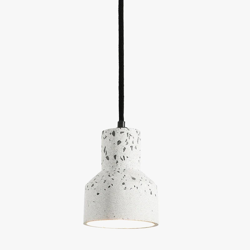 suspension moderne en terrazzo design nordique plusieurs couleurs led