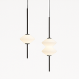 suspension moderne en verre avec fil métallique réglable